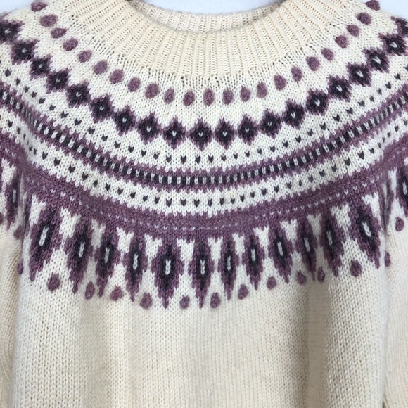 Vintage Loden Plankl Fairisle Pullover Sweater sz S - Picture 3 of 4